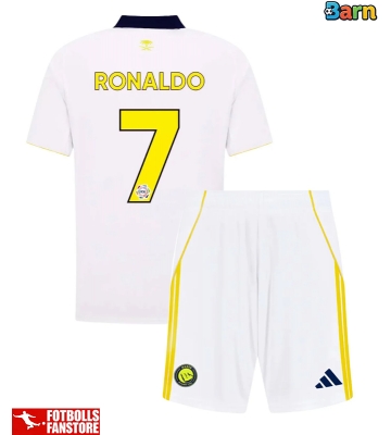 Al-Nassr Cristiano Ronaldo #7 Tredje Tröja Barn 2025-26 Kortärmad (+ Korta byxor)